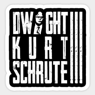 Dwight kurt Schrute 3rd Sticker